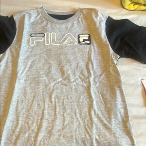 Fila Gray and Black T-Shirt